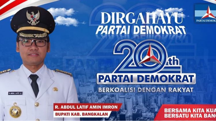 Bupati Bangkalan pada momen peringatan HUT Partai Demokrat ke-20 Tahun. klikku.net dok ist