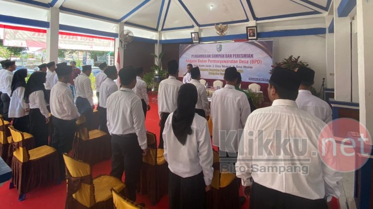 Pengambilan Sumpah dan Peresmian Anggota BPD dari Tiga Desa di Kecamatan Banyuates, Periode 2022-2028 (Photo : Anaf/klikku)