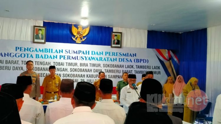 Khidmat!, 93 Anggota BPD Periode 2022-2027 dari 11 desa di Kecamatan Sokobanah, Sampang, Madura, Resmi Dilantik (Doc. Anaf/klikku)