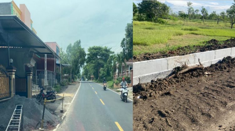Pengerjaan Bahu Jalan PT Amin Jaya di Madura (Doc. Anaf/klikku)