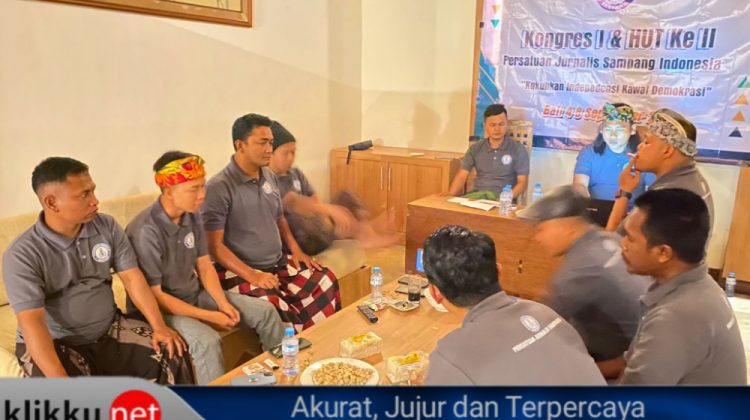 Persatuan Jurnalis Sampang saat menggelar Kongres I di The King Villa Sanur, Bali.