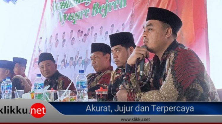 Ketua Paguyuban klebun Pantura Bersatu, Moch Wijdan saat memberikan sambutan (photo dari humas Paguyuban/Lutfi Binggo)