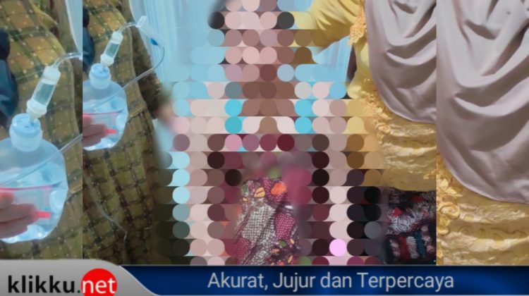 Pasien hami yang hendak melahirkan saat berada di Puskesmas Batu Lenger.