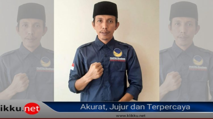 Mastuki Ali, ketua DPC NasDem Kecamatan Sokobanah, Kabupaten Sampang.