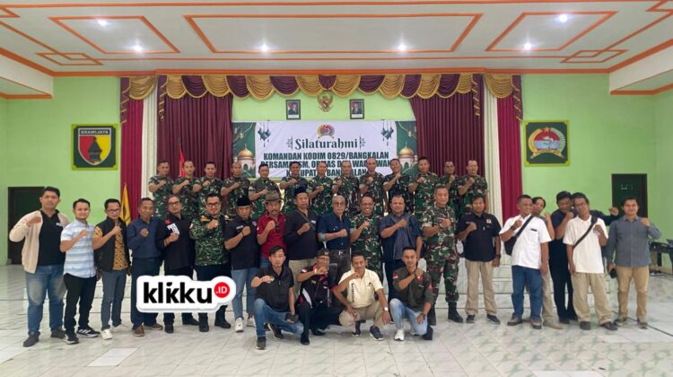 Sinergitas Dandim bersama jurnalis dan LSM. Dok Foto ist klikku.id Biro Bangkalan.