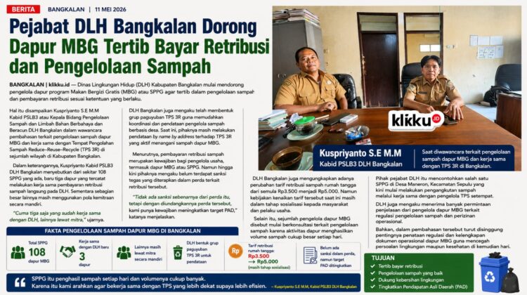 Dok Foto : ganbar Pejabat DLH Bangkalan Dorong Dapur MBG Tertib Bayar Retribusi dan Pengelolaan Sampah. klikku.id Anam Biro Bangkalan.
