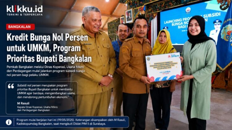 Dok gambar foto berita Diskopumdag kredit nol persen UMKM Bangkalan klikku.id Anam Biro Bangkalan.