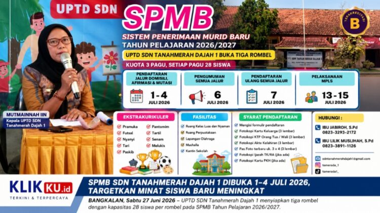 Dok gambar foto KLIKKU.ID Anam Bangkalan. SPMB SDN Tanah Merah Dajah 1 Mutmainnah.