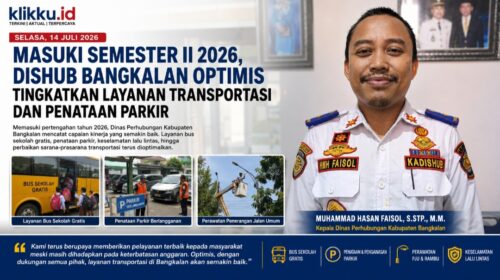Dok Gambar foto KLIKKU.ID Anam Biro Bangkalan. Kadishub M H Faisol.